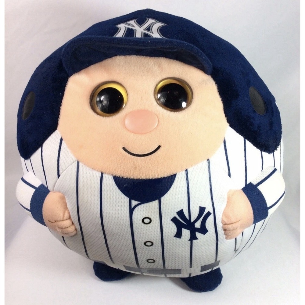 Ty Beanie Ballz Medium Plush Ball New York Yankees Player Stuffed Toy 2013.‎ 5in